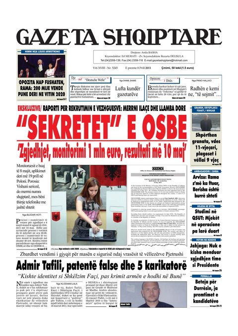 Gazeta Shqiptare 2011-04-08