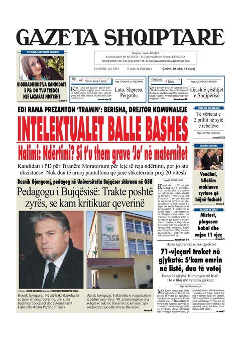 Gazeta Shqiptare 2011-04-14