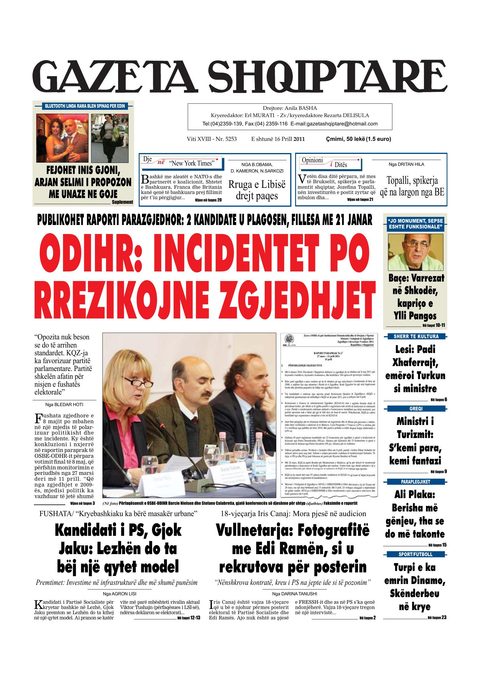 Gazeta Shqiptare 2011-04-16