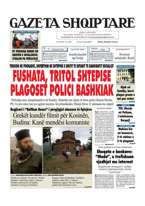 Gazeta Shqiptare 2011-04-18