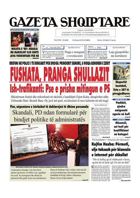 Gazeta Shqiptare 2011-04-23
