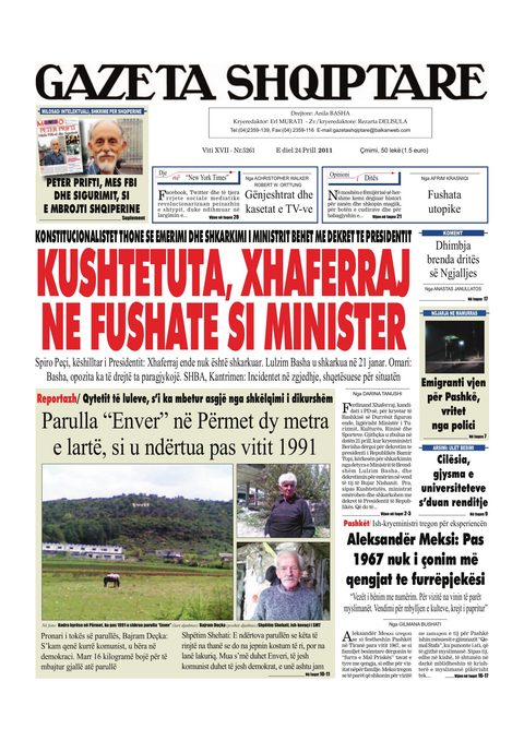 Gazeta Shqiptare 2011-04-24