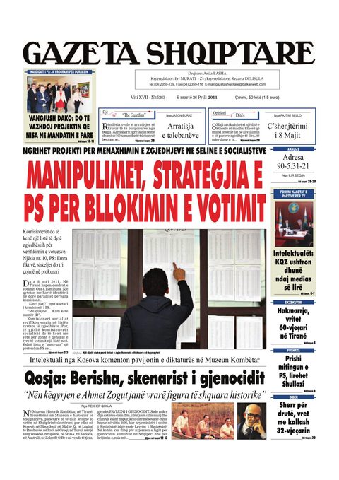 Gazeta Shqiptare 2011-04-26