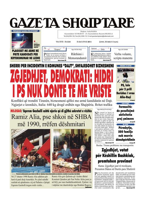 Gazeta Shqiptare 2011-04-03