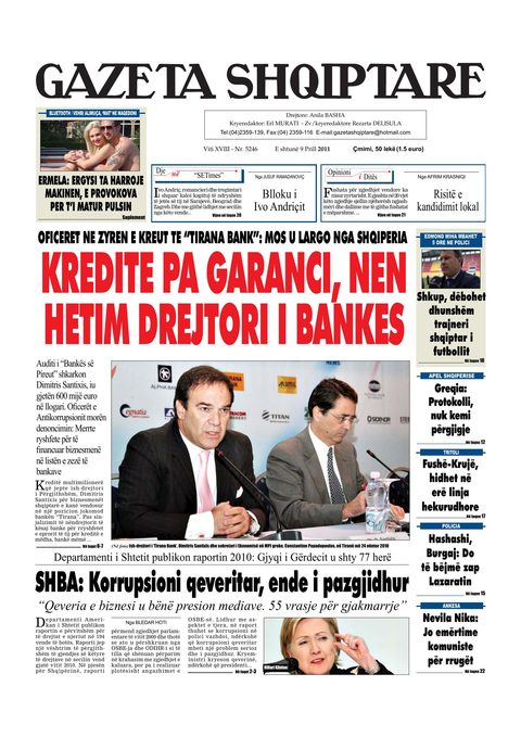 Gazeta Shqiptare 2011-04-09