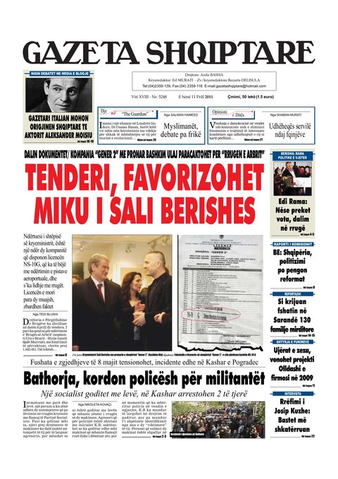 Gazeta Shqiptare 2011-04-11
