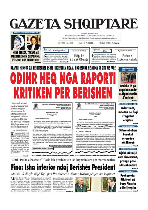 Gazeta Shqiptare 2011-04-17