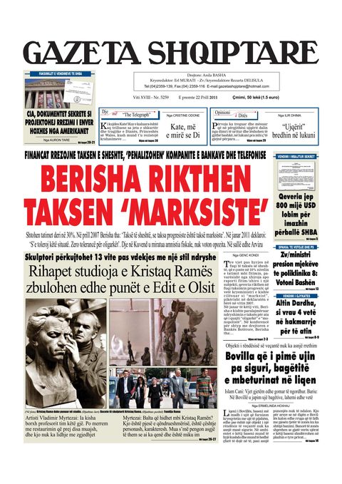 Gazeta Shqiptare 2011-04-22
