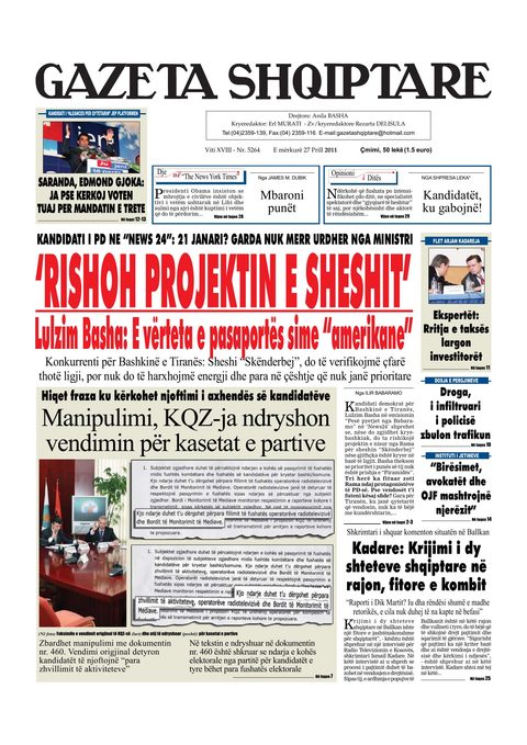 Gazeta Shqiptare 2011-04-27