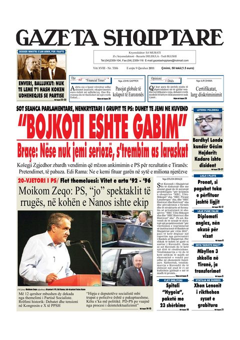 Gazeta Shqiptare 2011-06-09