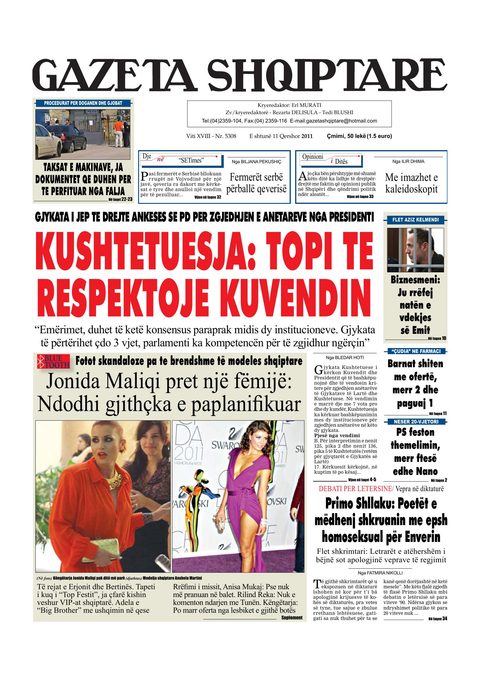 Gazeta Shqiptare 2011-06-11
