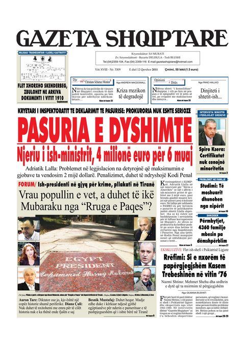 Gazeta Shqiptare 2011-06-12