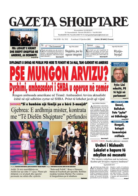 Gazeta Shqiptare 2011-06-15