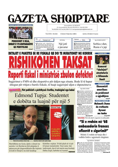 Gazeta Shqiptare 2011-06-27