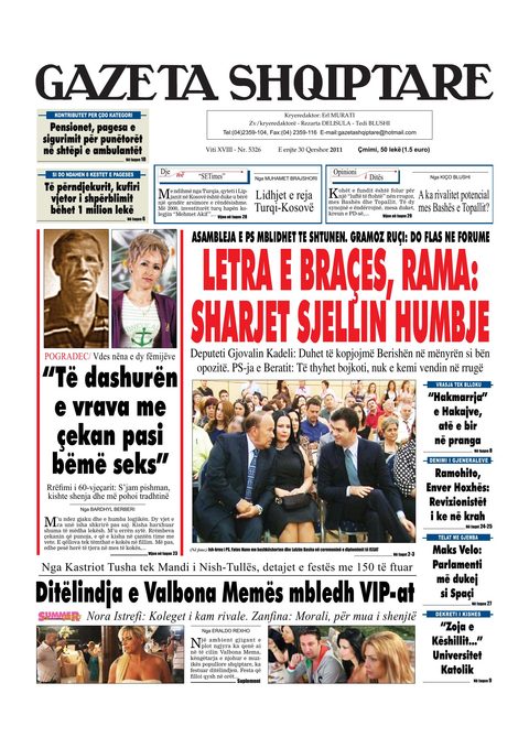 Gazeta Shqiptare 2011-06-30