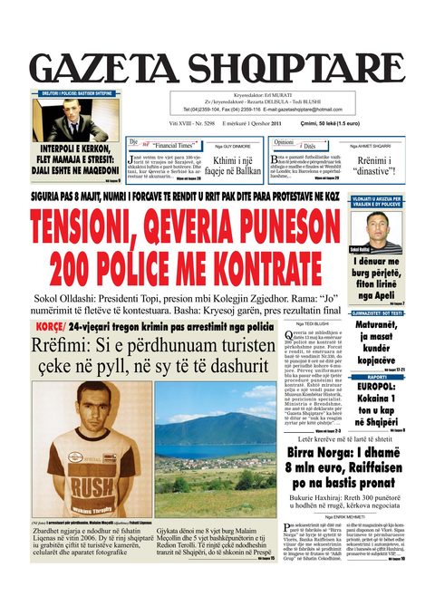 Gazeta Shqiptare 2011-06-01