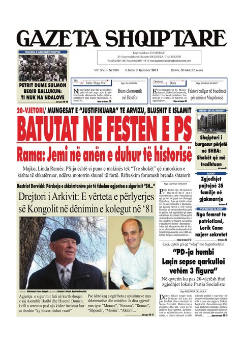 Gazeta Shqiptare 2011-06-13