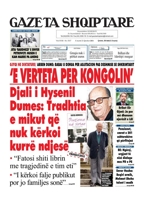 Gazeta Shqiptare 2011-06-21