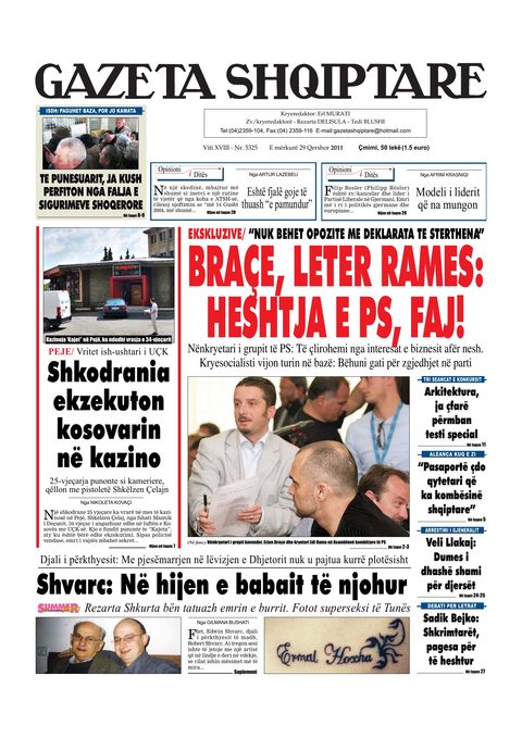 Gazeta Shqiptare 2011-06-29