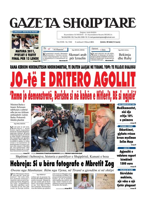 Gazeta Shqiptare 2011-02-02
