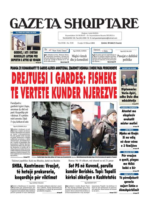 Gazeta Shqiptare 2011-02-10