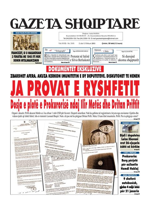Gazeta Shqiptare 2011-02-13