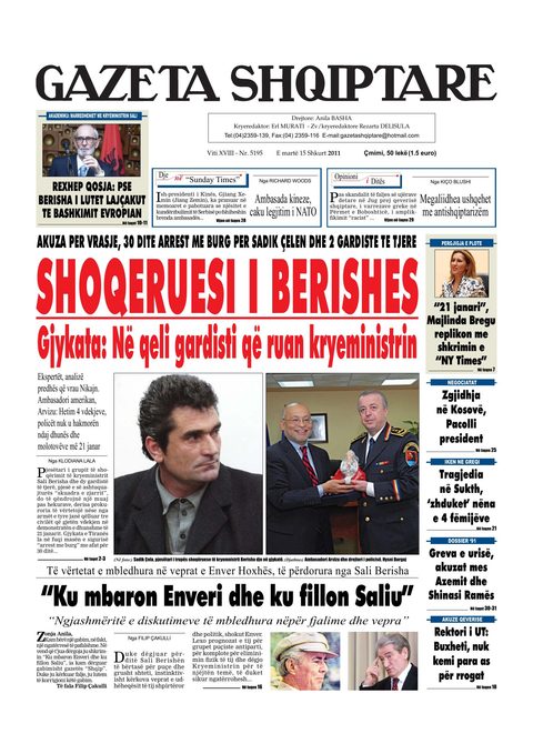 Gazeta Shqiptare 2011-02-15