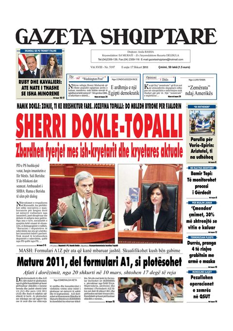 Gazeta Shqiptare 2011-02-17