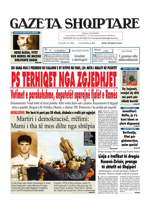Gazeta Shqiptare 2011-02-20