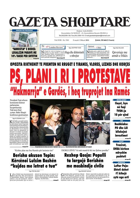 Gazeta Shqiptare 2011-02-01