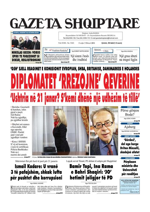 Gazeta Shqiptare 2011-02-03