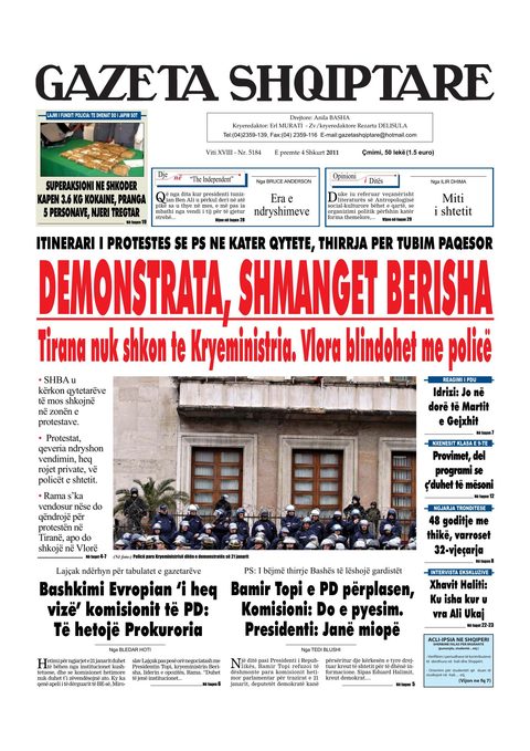 Gazeta Shqiptare 2011-02-04