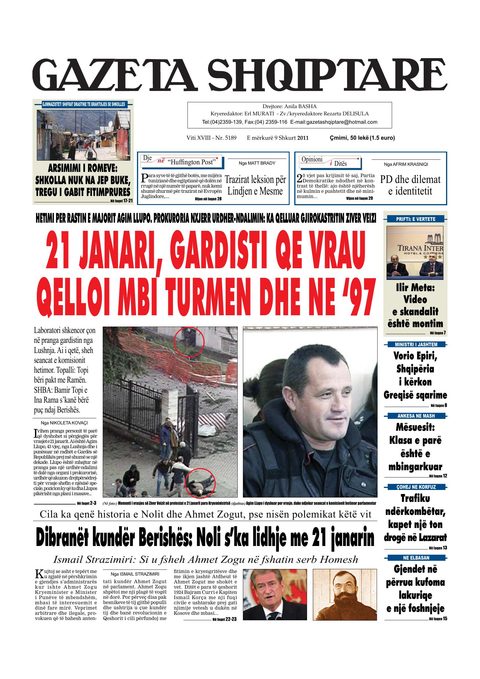 Gazeta Shqiptare 2011-02-09
