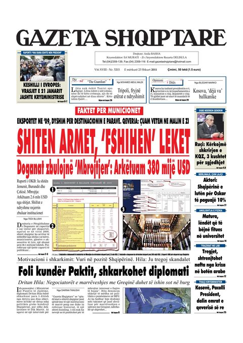 Gazeta Shqiptare 2011-02-23