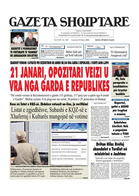 Gazeta Shqiptare 2011-02-25