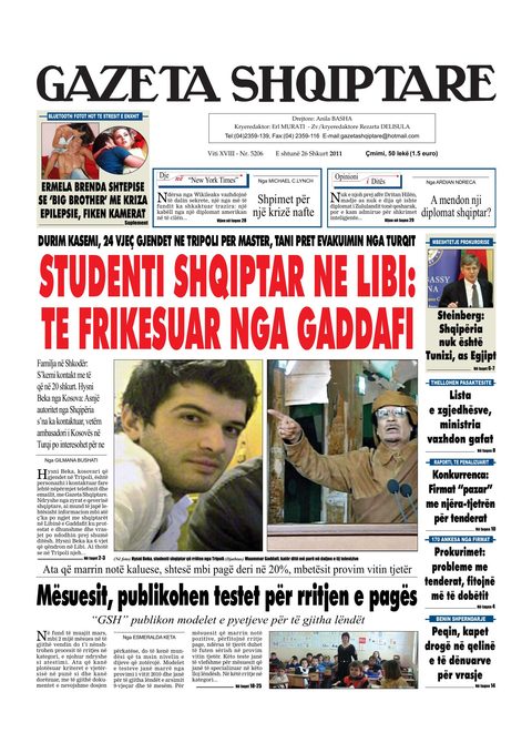 Gazeta Shqiptare 2011-02-26