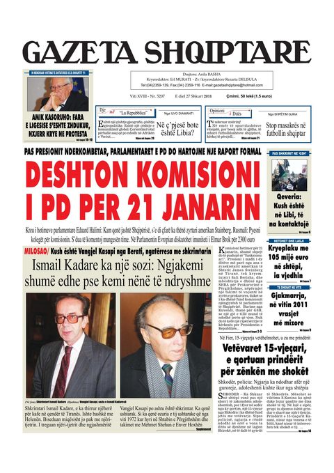 Gazeta Shqiptare 2011-02-27