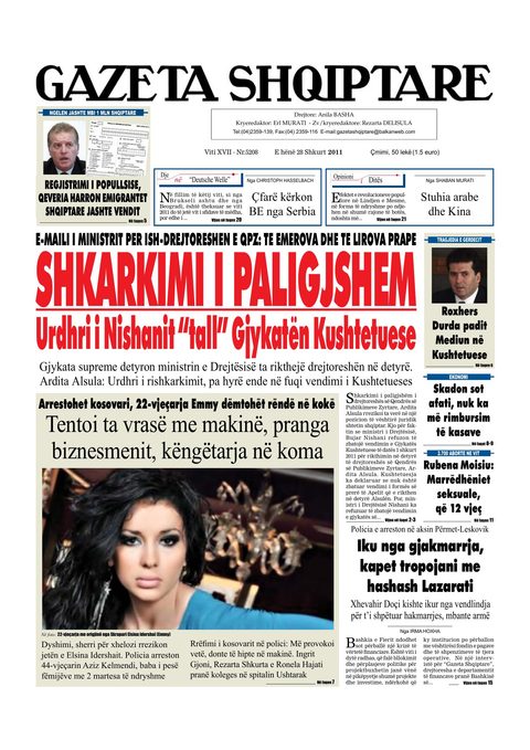 Gazeta Shqiptare 2011-02-28