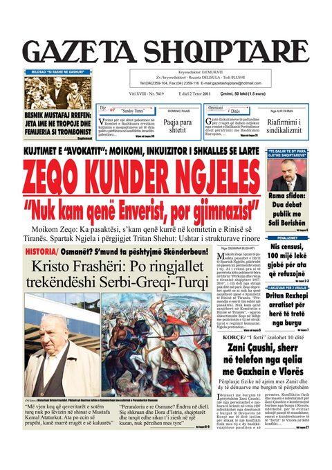 Gazeta Shqiptare 2011-10-02