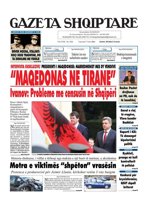 Gazeta Shqiptare 2011-10-07