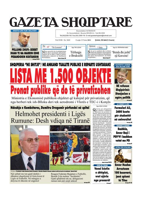 Gazeta Shqiptare 2011-10-13