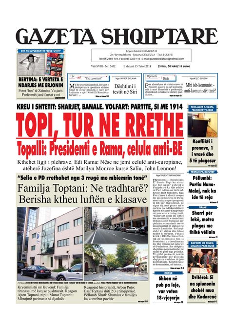 Gazeta Shqiptare 2011-10-15