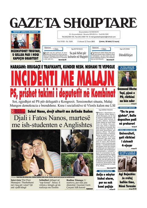 Gazeta Shqiptare 2011-10-22