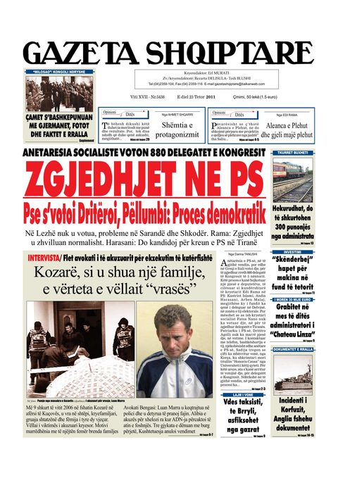 Gazeta Shqiptare 2011-10-23