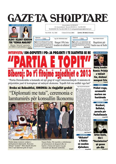 Gazeta Shqiptare 2011-10-24