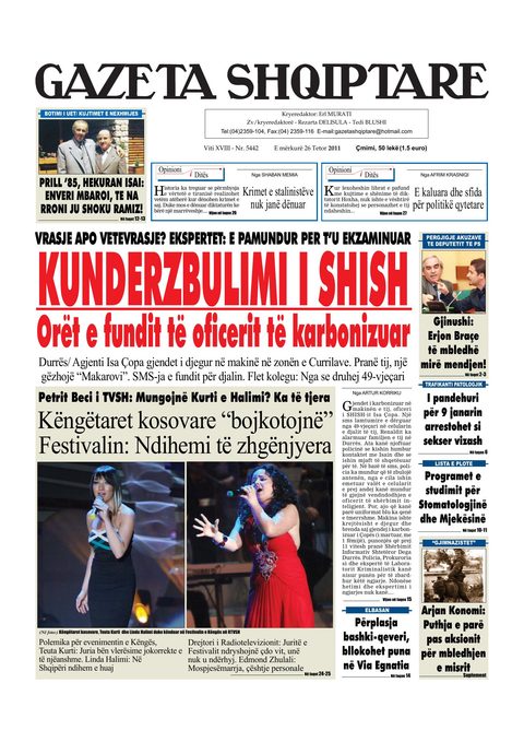 Gazeta Shqiptare 2011-10-26