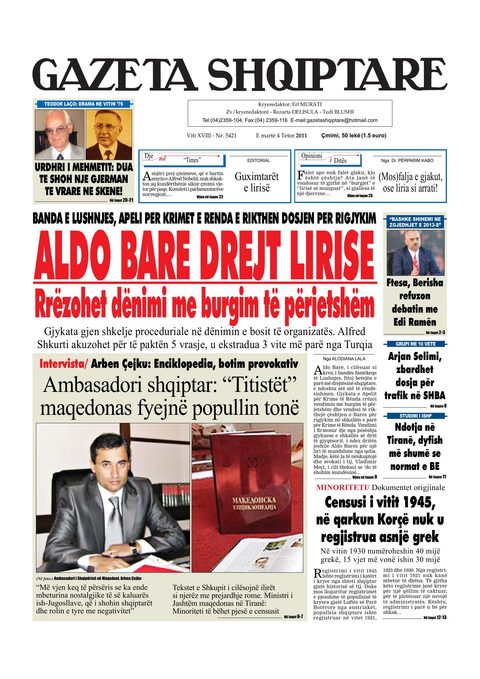 Gazeta Shqiptare 2011-10-04