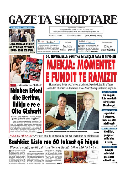 Gazeta Shqiptare 2011-10-08