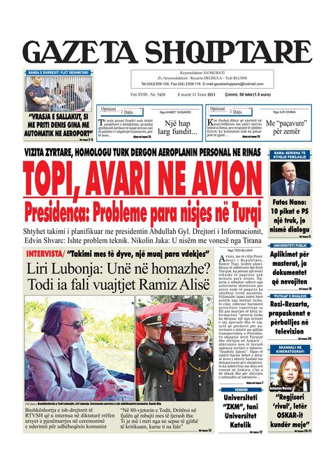 Gazeta Shqiptare 2011-10-11