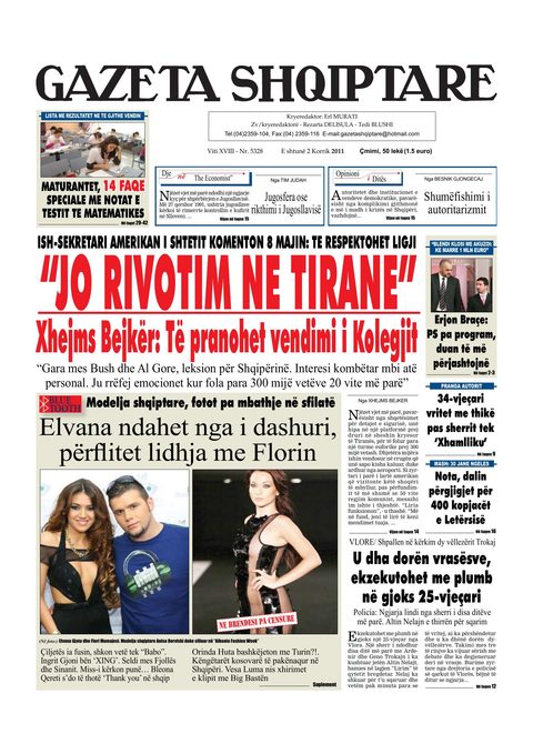 Gazeta Shqiptare 2011-07-02